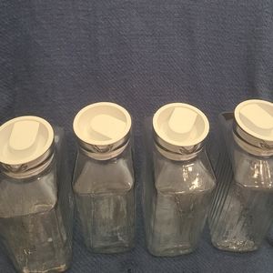 Anchor set of 4 glass storage canister